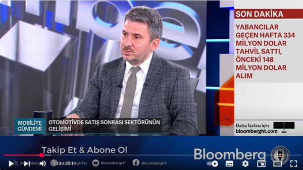 OSS Başkanı Ali ÖZÇETE'nin 05.06.2025 tarihli Bloomberg HT Kanalı Mobilite Gündemi Programı