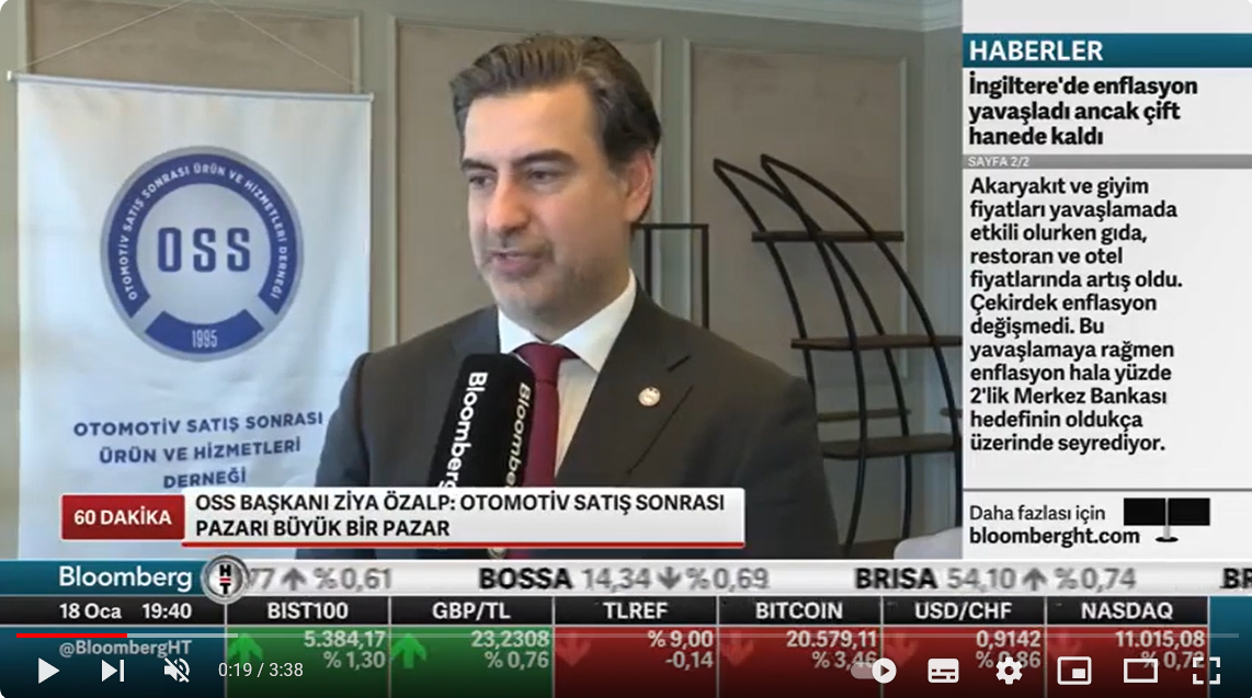 OSS Başkanı Ziya Özalp'in konuk olduğu 18.01.2023 Tarihli Bloomberg HT Kanalı 60 Dakika Programı