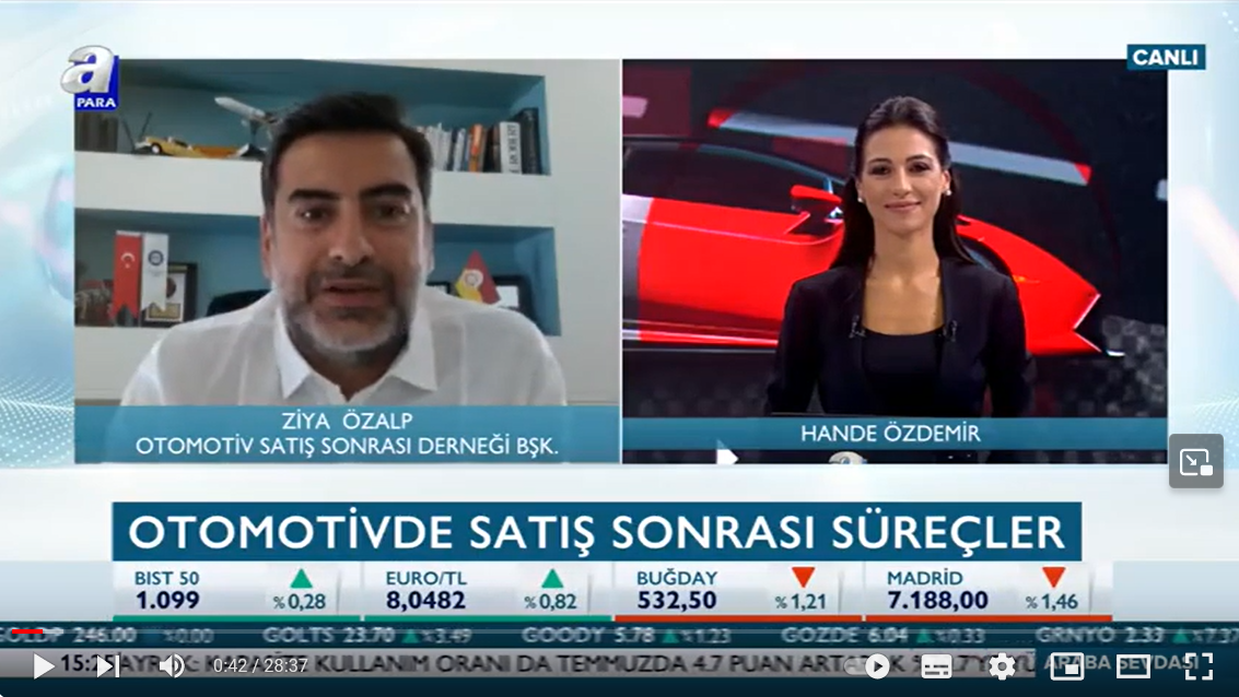 Ziya Özalp - Araba Sevdası Programı Canlı Yayını 27.07.2020 (A Para Kanalı)